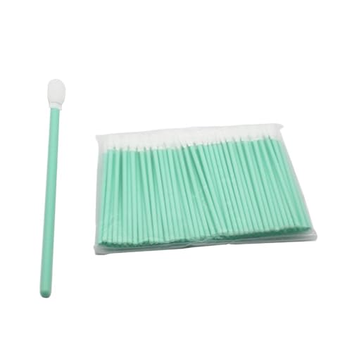 Idomin 100 Pcs Laser Protection Lens Cotton Cleaning Swabs Laser Focus Lens Wipe Cotton Swab for Fiber Laser Protective Windows