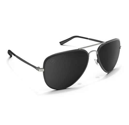 Blenders Eyewear A Series – Aviator Style Polarized Sunglasses – 100% UV Protection – For Men and Women – Spider Jet
