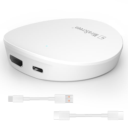 5G 4K Wireless HD Display Adapter Mirror Cast Screen Dongle Reciever Support Miracast DLNA Airplay for iOS Android Phone Tablet Mac Windows Laptop to TV Projector Monitor