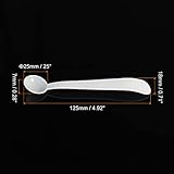 MECCANIXITY Micro Spoons 2 Gram Measuring Scoop Plastic Round Bottom Mini Spoon for Home Kitchen Powder Measurement Baking 30Pcs