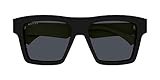 Gucci GG0962S 009 Black/Grey Rectangular 55mm Men's Sunglasses