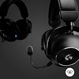 Logitech G PRO X 2 Lightspeed Wireless Gaming Headphones, Detachable Boom Microphone, 50 mm Graphen Drives, DTS:X Headphone 2.0, 7.1 Surround, Bluetooth/USB/3.5 mm Aux, PC, PS5, PS4, Switch, Black