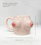 Funny Boob Mug - Coffee Mug Gag Gift, Boob gifts, Tits Mug For Guys, Novelty Gift Titty Mug Shape, Funny Titty Cup, Funny Big Boobs Gifts, Large Cup 13.5oz 400ml