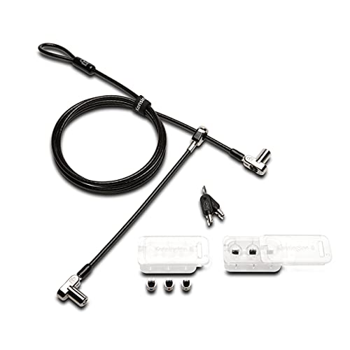 Kensington Universal 3-in-1 Keyed Cable Lock - Twin Lockheads for Laptops & Other Devices (K63380WW)