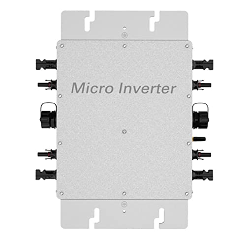 Micro Solar Inverter Grid Tied, Mppt IP65 Waterproof Solar Grid Tie Inverter, 1200/1400/1600/2000/2400/2800WSolar Power Photovoltaic Power Generation System, Multiple Single String Stacking,2400W