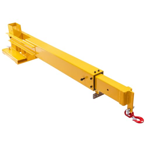 Garvee 6000Lbs/3T Forklift Mobile Crane, 83"-149" Adjustable Forklift Mobile Crane, Forklift Mobile Crane Manual Telescopes, for Warehouse, Factories, Construction