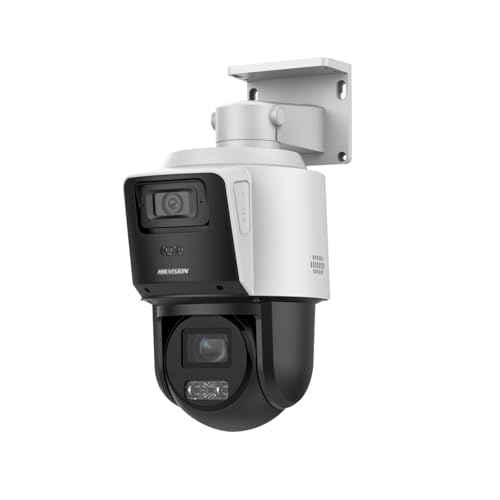 Hikvision PTZ Camera Compatible DS-2SE3C404MWG-E/14 TandemVu 4MP+4MP Dual Lens Security Cameran 4X POE PTZ Network Camera 2.8 to 12 mm Lens and Color Vu Bullet Camera 2.8mm Lens International Version