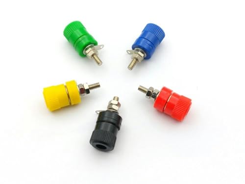 RKEBK for 100pcs 5 Color Post Banana Socket for 4MM Banana Plug