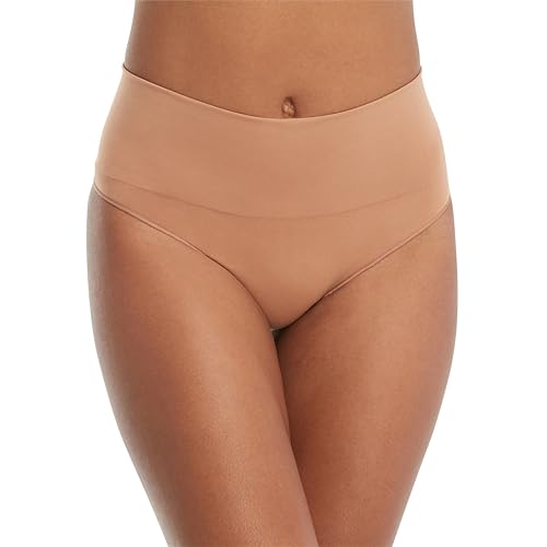 SPANXshape Everyday Shaping Thong - Core Control Shapewear Underwear - Invisible Under Clothes - Seamless Design - Naked 3.0 - Medium