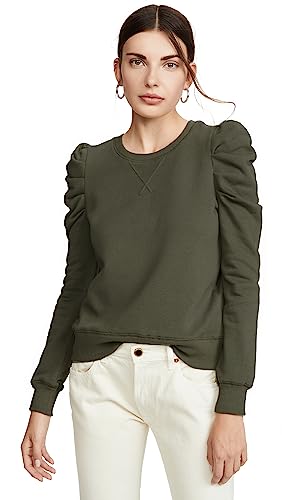Rebecca Minkoff Women's Janine Sweatshirt, Olive Green, S