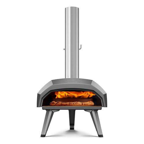 Ooni Karu 12 Multi-Fuel Outdoor Pizza Oven – 12 Inch Pizzas in 60 Seconds - Portable Wood and Gas Fired Pizza Oven with Pizza Stone, Dual Fuel Ooni Pizza Oven