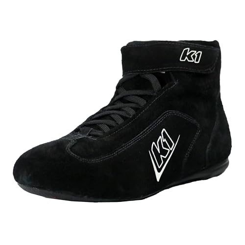 K1 Challenger Nomex® Adult Auto Racing Shoes - SFI 3.3/5 - Black - Size 12