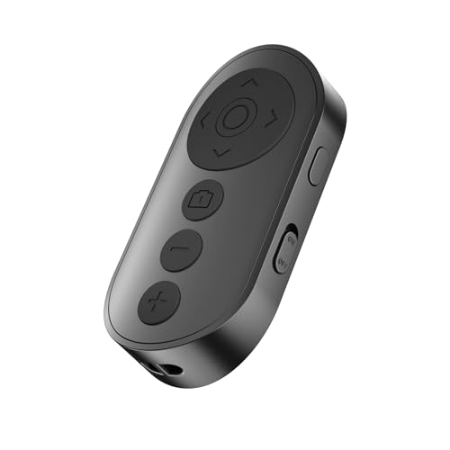 Wireless Camera Remote Control with Zoom for iPhone & Android, Versatile Shutter with Front/Rear Camera Switch for Photo & Video, Smartphone Remote Clicker for TikTok