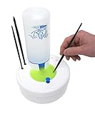 Masterson Fresh Water Rinse Well Brush Cleaner for Cleaning Paintbrushes, Cleaning System for Acrylic, Watercolor, and Water-Based Paints, Great for Studio, Classroom, and Face Painting, Made in USA