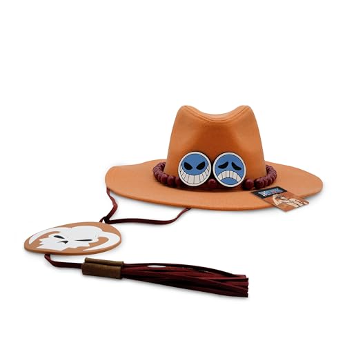 ABYSTYLE - One Piece Portgas D. Ace Replica Hat, Brown, Large
