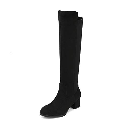 DREAM PAIRS Women's Black Knee High Stretchy Fashion Boots Size 10 M US Jennifer-3