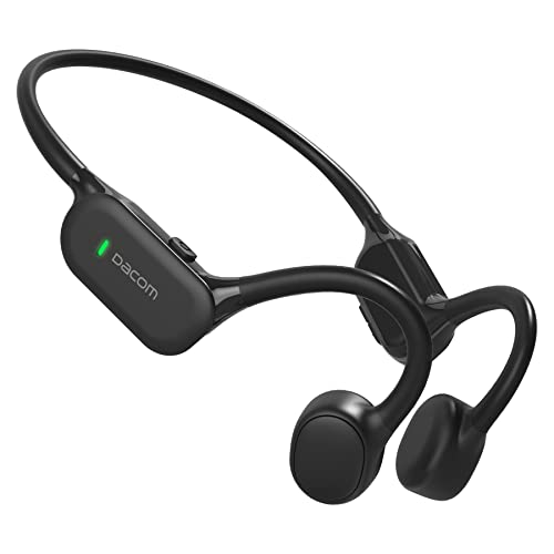 DACOM Bone Conduction Headphones Wireless Bluetooth Open Ear Headphones BT5.3 IPX7 Waterproof Answer Phone Noise Canceling Sports Headphones with Mic for Running Hiking Workout