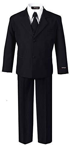 US Fairytailes Formal Boy Black Suit from Baby to Teen (10)