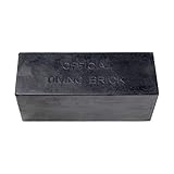 Kemp USA 10 LBS Rubber Diving Brick | Water Brick for Strength and Rescue Training | Diving Weight for Lifeguard Equipment & Swimming Pool Safety Accessories