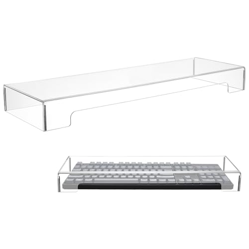 Keyboard Cover Transparent Case- Proof:. Monitor Storage Protector: Protector for Cat, in Mice Touching Anti- Bridge Standard Proof Accessories from Stand Size Acrylic Tablet Keyboard Case