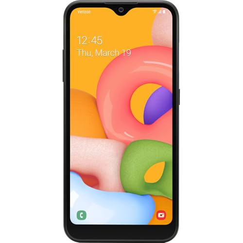 SAMSUNG Galaxy A01 (LTE Verizon) 5.7" Screen and 16GB (U.S. Warranty), Black- SM-A015VZKAVZW