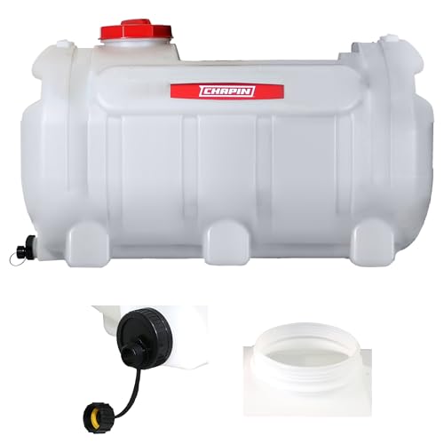 Chapin 98142: 40-Gallon Water Storage Tank, Utility Water Tank, Water Supply, for Farms, Acreage, Gardens, Orchards, Translucent White