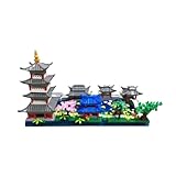 Kadablk Architecture Chinese Style of Suzhou Garden,Hangzhou's West Lake,Build Iconic Asian Landscape,950 PCS Mini Bricks,Featuring Pagoda, Stone Bridge,Asian Style Micro Blocks for Adults and Teens