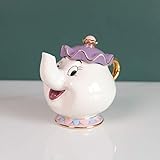 GZHaiTuoSi Cartoon New Beauty And The Beast Teapot Mug Mrs Potts Chip Tea Pot Cup One Set Lovely & set