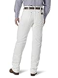 Wrangler mens 13mwz Cowboy Cut Original Fit jeans, White, 38W x 32L US