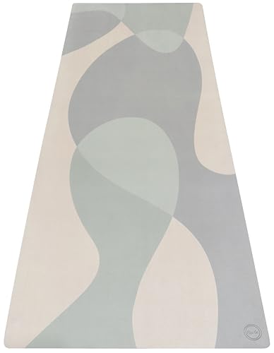 Flow On Home Exercise Rug – Luxury 1/2" (10MM) Extra Thick Yoga Mat, Non-Slip Suede & Natural Rubber, Long & Wide for Stretching, Fitness & Decor – 72" x 31.5" (Blush Beige)