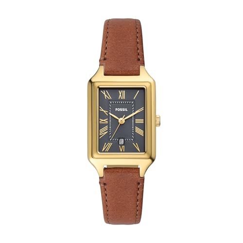 Fossil Women's Raquel Quartz Stainless Steel Watch, Gold/Green Women's Watch (Model: ES5341)