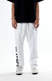 PacSun Playboy Men's Puff Graphic Sweatpants - White Size Small