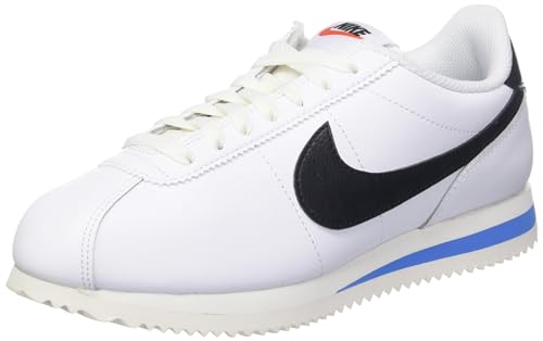 NIKE Women's Sneaker, White Black Lt Photo Blue Sail, 7