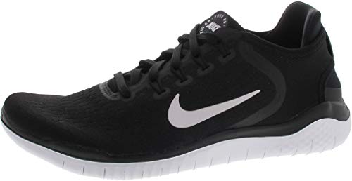 Nike Men's Free Rn 2018 Running Shoe, Black/White, 10.5