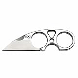 SOG Small Fixed Blade Knives - Snarl 2.3 Inch Sheepsfoot Blade, Belt Knife and Boot Knife w/Survival Knife Sheath and Neck Knife Chain (JB01K-CP)