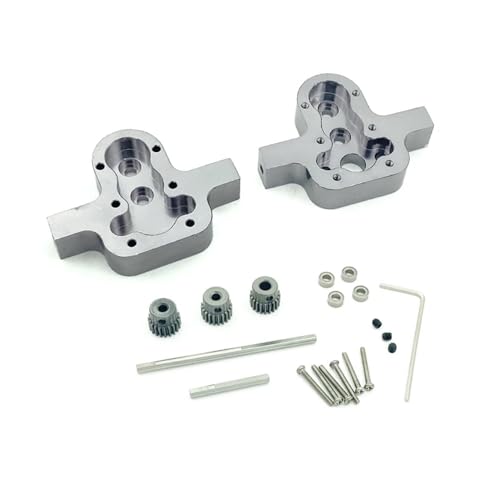 Metal Gearbox Cover Gear Parts Compatible with MN D91 99 99s B14 B24 C14 C24 C34 Compatible RC Car Upgrade Accessories(Titanium)