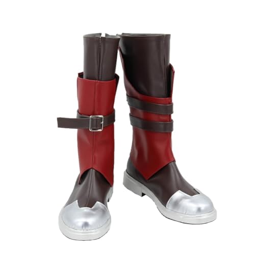 COSGOGO New Anime Ekko Cosplay Shoes for LOL Arcane Long Boots Woman Man Halloween Shoes (8.5,Men Size) Multi