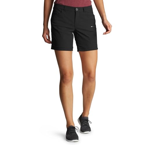 Eddie Bauer Womens Rainier Shorts, Black, 14 US