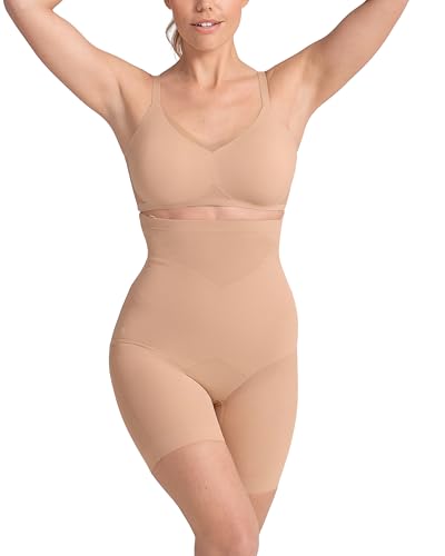 HONEYLOVE Shapewear for Women, SuperPower Short High Compression - Sand - L