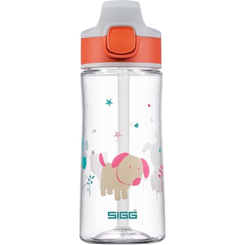 SIGG - Kids Miracle Water Bottle - Puppy Friends - Lightweight Tritan with Leak-Proof Lid - One Hand Children's Drink Bottle - 15 Oz (8731.80)