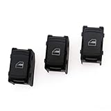 Car Window Lifter Power Window Switch Master Window Control Button Compatible with Passat B5 Bora Golf 4 MK4 Seat Leon Toledo(3xWindow Switch)