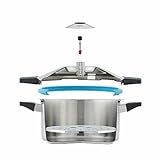 Kuhn Rikon Duromatic Hotel Stainless Steel Pressure Cooker with Side Grips, 12 Litre / 28 cm