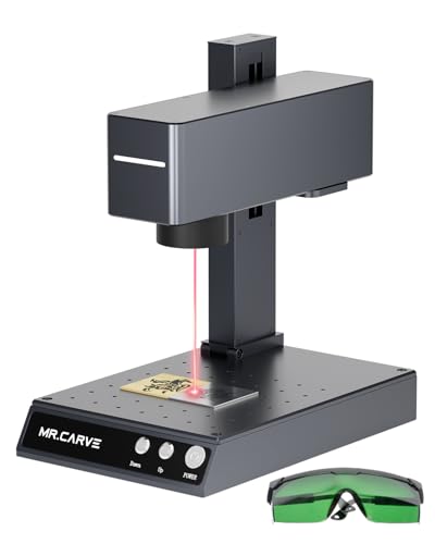 Mr.Carve M4 Dual Laser Engraving Machine Fiber Laser Marking Machine Engrave on All Metals, Wooden, Plastic for DIY