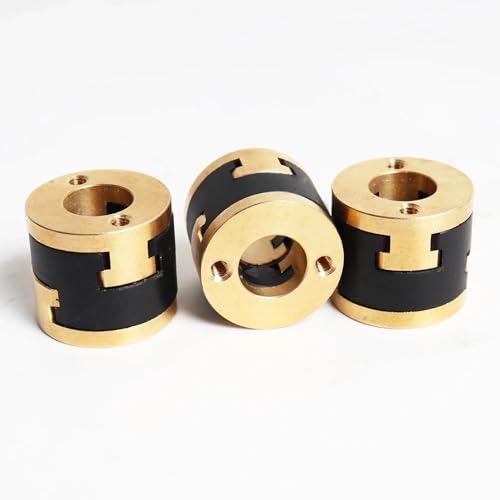 3pcs Brass V-core 3.1 Bi-Material Lead Screw Decoupler 3D Printer Z Axis Lead Screw Decoupler Oldham Coupling Flexible Shaft