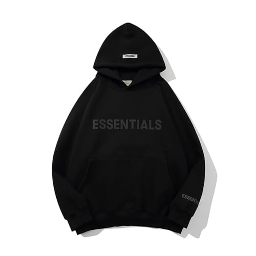 ESSENTIALS THE BIG DIPPER Graphic Pullover Hoodie Unisex Cotton Hoodies Sweatshirt for Teenagers and Adults Black
