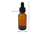 DropperStop™ 1oz Amber Glass Dropper Bottles (30mL) with Tapered Glass Droppers - Pack of 99