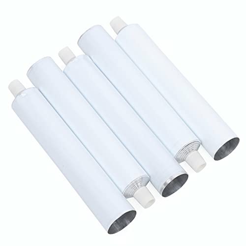 100Pcs Aluminum Empty Toothpaste Tubes Refillable Travel Toothpaste Tube with Needle Cap, 100ml Toothpaste Empty Tubes Bottom Opening Empty Tube Containers for DIY Filling of Daily Necessities