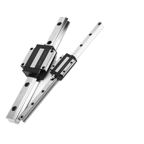 2PCS HGR30 HGH30 Square Linear Guide Rail +Steel Slide Block Carriages HGH30CA/Flange HGW30CC CNC Router Engraving(HGW30CC,150mm)