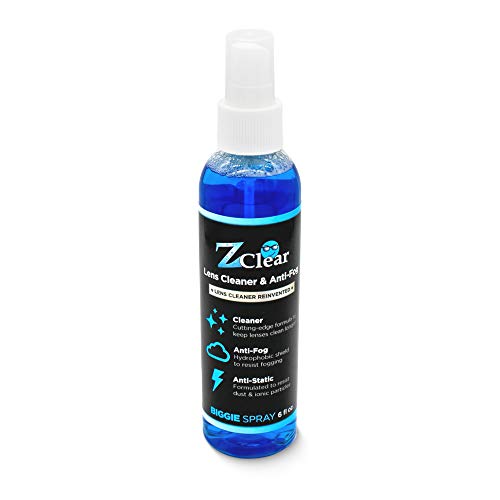 Anti-Fog 6oz Spray | Eye glasses cleaner | Goggles anti fog | Sunglasses cleaner | Windshields | Mirrors | Visors | Safe for all Lenses |+ With Microfiber Cloth