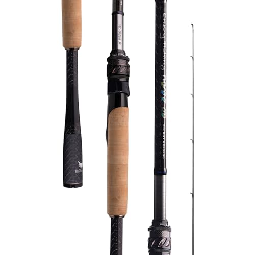 PURELURE Wild Two Piece Spinning Rod Medium Heavy - TORAY M40JB+T1100 Carbon Fiber Fishing Rod, Corrosion-Resistant Fuji SIC Guides, One-Piece Carbon Handle Cork Frongrip, Fuji VSS Reel Seat